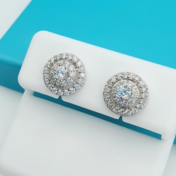 925 Sterling Silver CZ Beautiful Earrings for Women, 1USPAR4213 - Picture 4 of 11